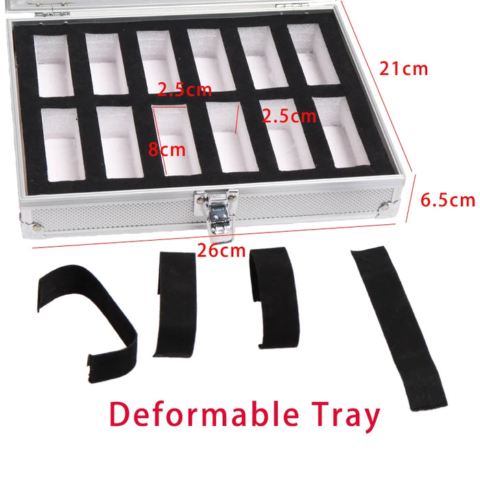 18-Slot Watch Box US Aluminum Hard Case