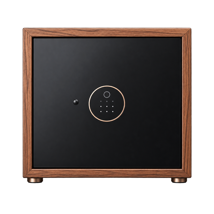 Watch Box US Walnut Wood Fingerprint Safe Lid