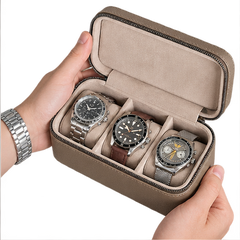 3-Slot Watch Box US Zippered Travel Case