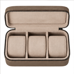 3-Slot Watch Box US Zippered Travel Case