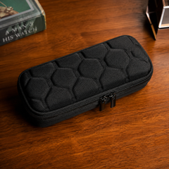 4 Slot Watch Travel Case - Hard Storage Box with Foam Insert