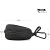 Premium Single Travel Watch Case - Black Storage Box for Watches up to 50mm