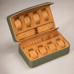 Premium 8 Watch Travel Case Storage Organizer – Tough Portable Protection for Watches & Sunglasses