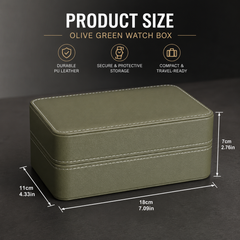 Premium 8 Watch Travel Case Storage Organizer – Tough Portable Protection for Watches & Sunglasses
