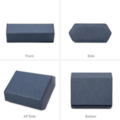 6-Slot Watch Box US Blue Leather Travel Case