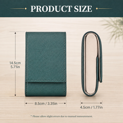 Premium Leather Watch Travel Case Single Pouch – Luxury Suede Lined Portable Watch Holder