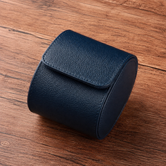 Premium Luxury Leather Watch Roll Organizer – Multi-Slot Travel Case with Removable Pillows