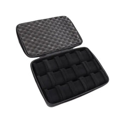 Travel Watch Box US Black Hard Shell Zipper Case