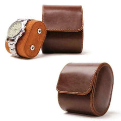 Watch Roll - Luxury Leather Travel Case & Timepiece Pouch