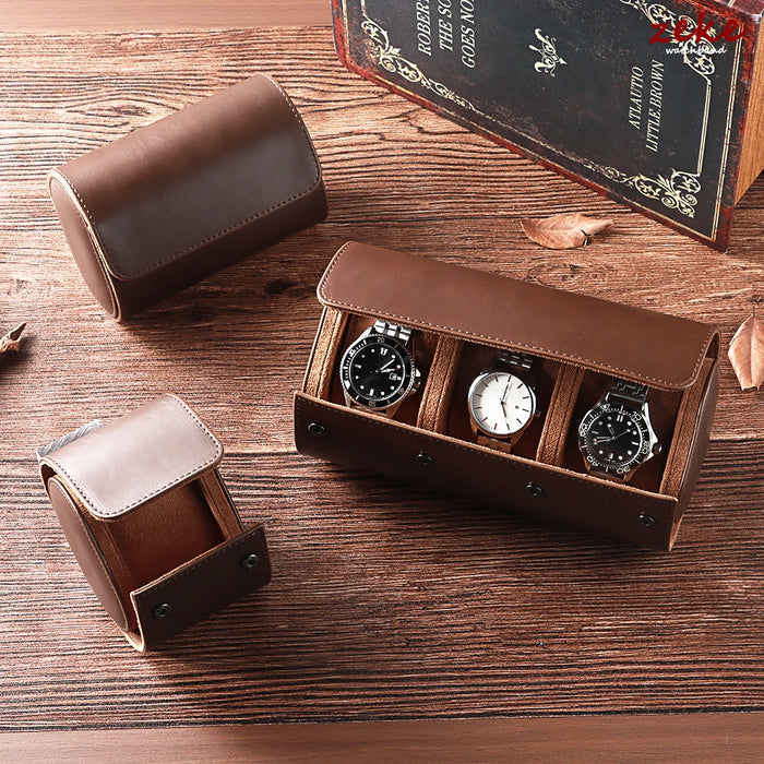 Premium Watch Roll Travel Case Set – Modular Storage Organizer with Innovative Removable Pillows