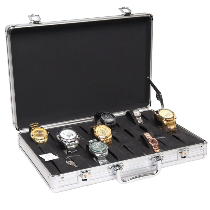 18-Slot Watch Box US Aluminum Hard Case