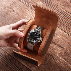Premium 3 Watch Roll Storage & Organizer – Travel Case with Innovative Removable Pillows