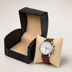 1-Slot Watch Box US Black Leather Single Case