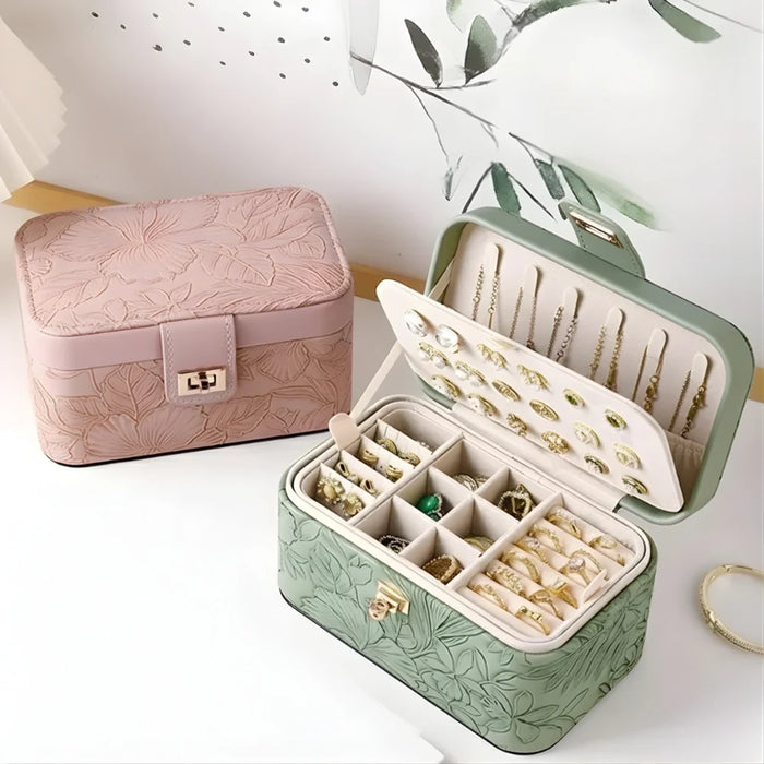 Watch Box US Compact Leather Jewelry Organizer