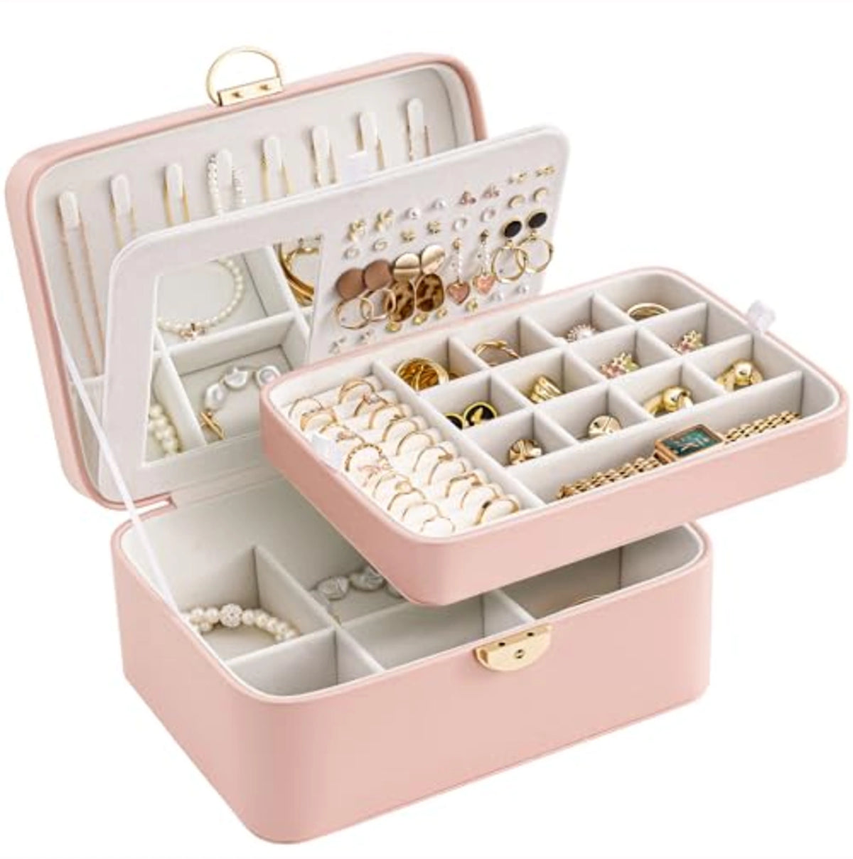 Watch Case US Portable Leather Jewelry Organizer