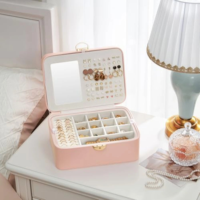 Watch Case US Portable Leather Jewelry Organizer