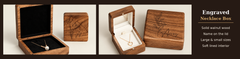 personalized wood necklace box