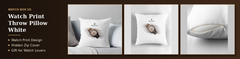 watch print throw pillow